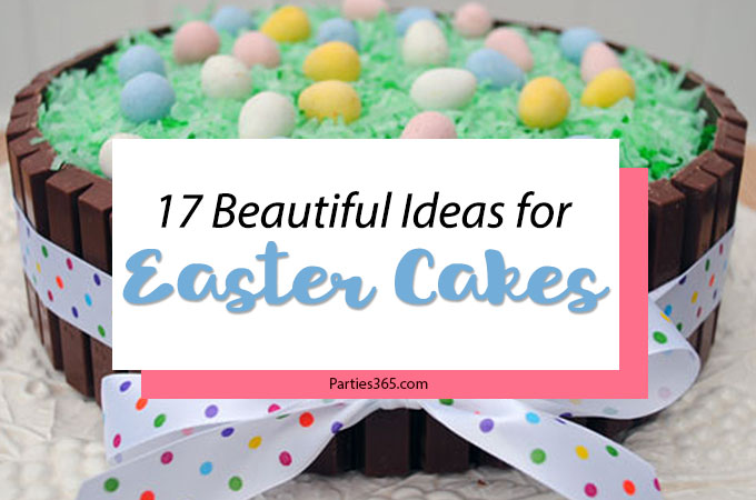 Looking for a beautiful cake for Easter Sunday? We have 17 creative Easter cake ideas for you! These recipes and decorating ideas range from easy and simple to elegant and stunning - plus we have tons of cute bunny cakes for the kids! #Easter #easterdesserts #easterrecipes #eastercake