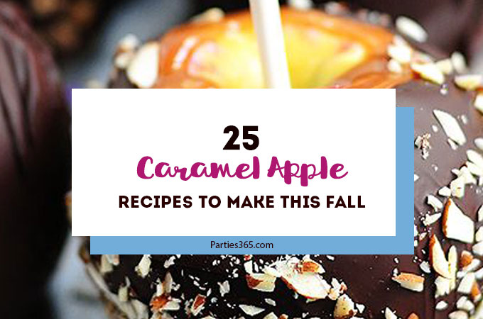 What says "fall" more than caramel apples? Yum! We're rounded up some of the best caramel apple recipes that are perfect for your next fall party or Halloween party! | Caramel Apple Treats | Halloween Party Foods | Fall Pie Recipes | Halloween Treats