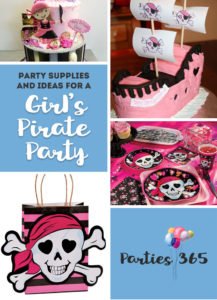 Planning a Pirate Birthday Party for your daughter? Yes, even girl's love pirates and we've rounded up some super cute girl's pirate party supplies for you! From tableware to cakes to decor to games, we've got you covered! Pirate Party | Pink Pirate Party | Pirate Party Decor