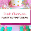 Pink is so versatile when it comes to party decorations! We've gathered up some pink chevron birthday theme ideas you've got to check out! From plates to balloons to favors, you'll find something that will work for your pinktastic party! #pinkparty #partysupplies #parties365