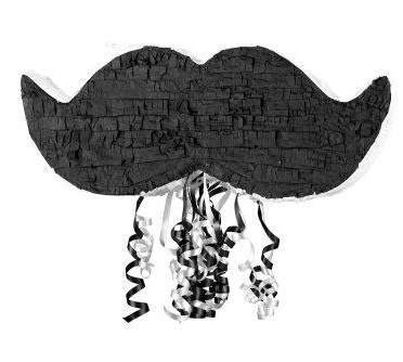 Mustache Pull String Pinata, mustache party supplies, party supplies for mustache party, ideas for mustache party