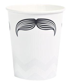 mustache cups, mustache party supplies