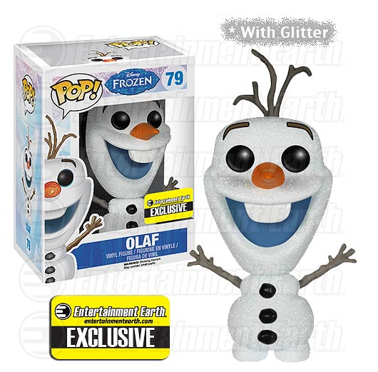 Disney Frozen Glitter Olaf the Snowman Pop! Vinyl Figure, Disney Frozen Toys, Olaf Toys