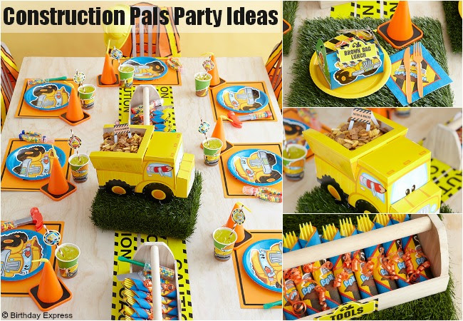 Construction Pals Party Supplies, boys birthday party ideas, ideas for boy birthday