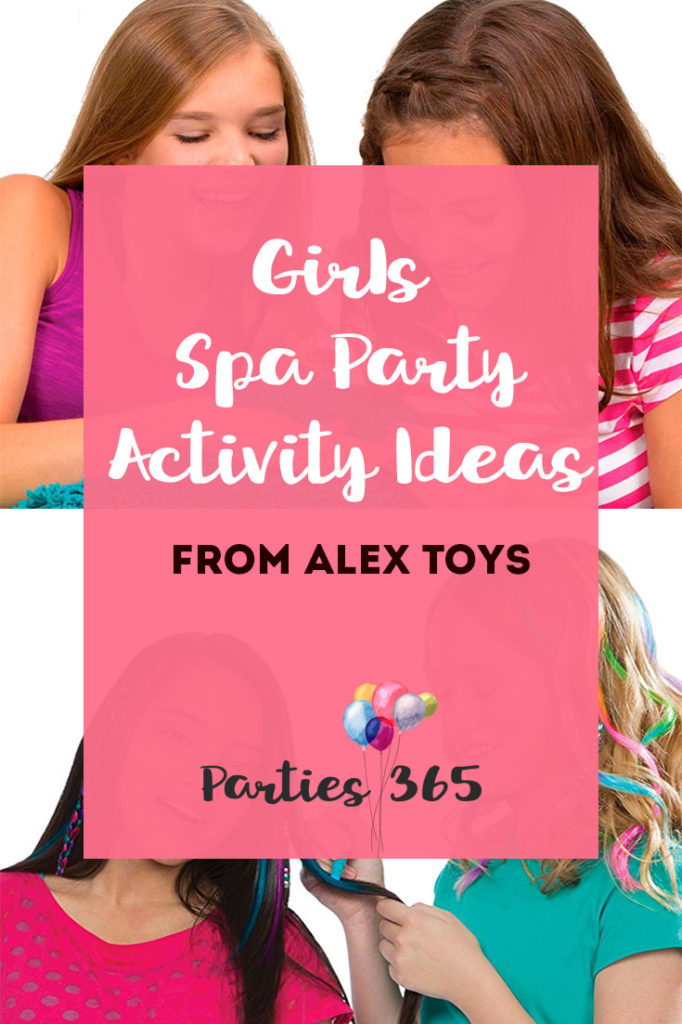 Hosting a Girl's Spa Party and need gift or activity ideas? From mani pedi kits to DIY makeup and things for her hair, we have the best spa activities for you! #spaparty #partyactivities #birthday