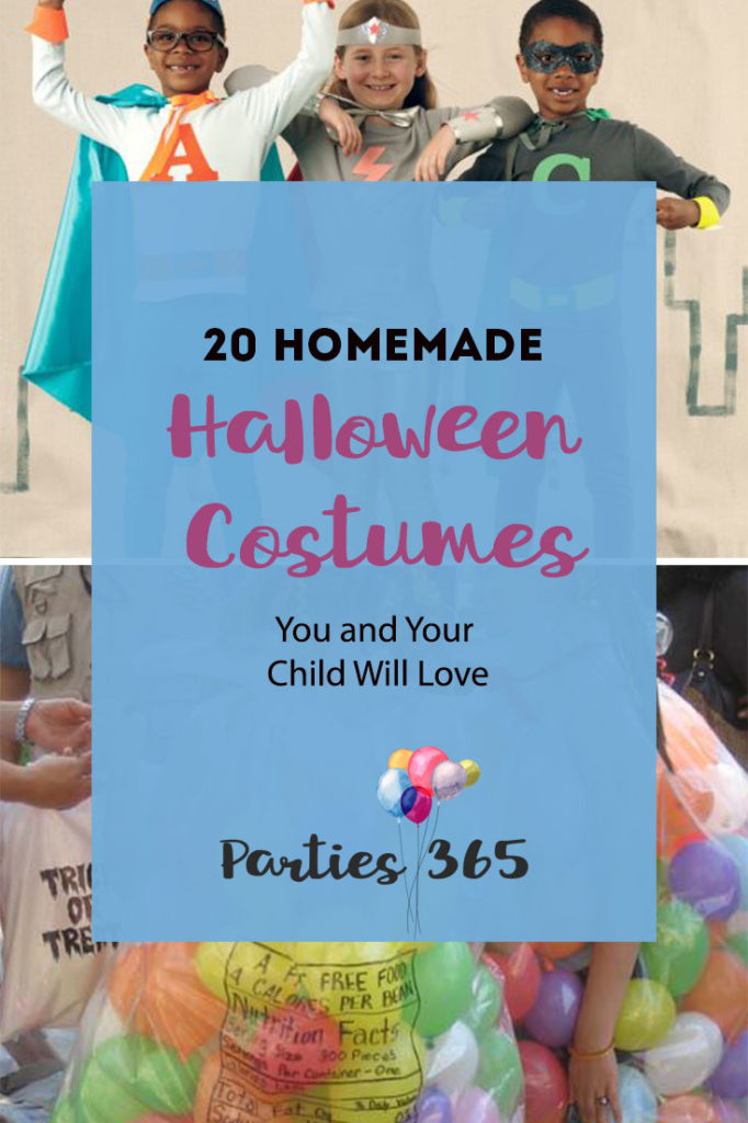 20 Easy Homemade Halloween Costumes you can make that your kids will actually love! DIY Halloween Costume | Homemade Halloween Costume | DIY Halloween