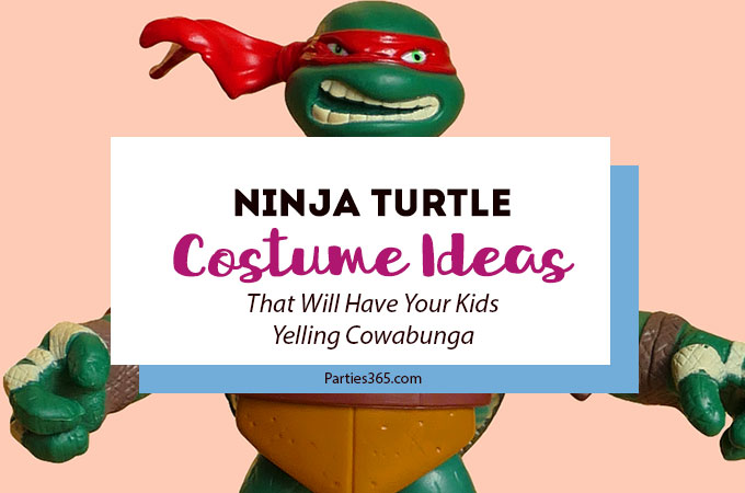 Do you have a child that's obsessed with being a Teenage Mutant Ninja Turtle for Halloween? If so, we've rounded up some totally turtlefied ideas for you! | Ninja Turtle Costumes for Kids | TMNT Costumes | Ninja Turtle Halloween