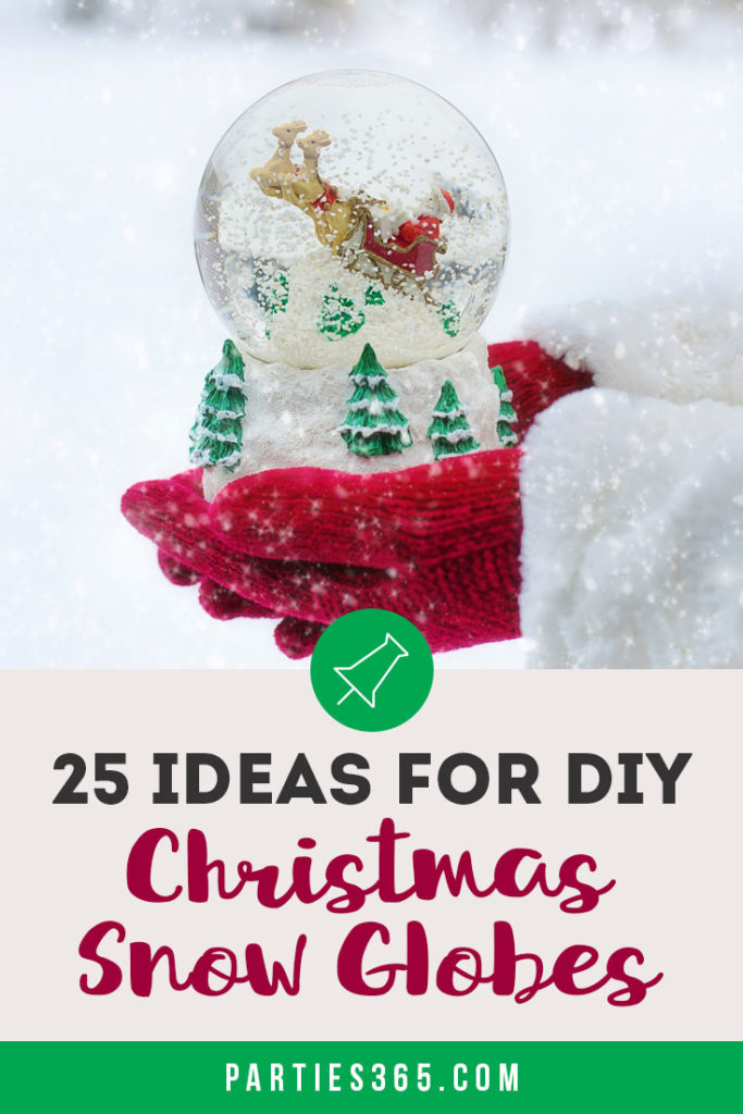 Wondering how to make homemade snow globes for Christmas? If you're looking for DIY crafts for kids or yourself, we have 25 unique snow globe ideas for you from mason jars to ornaments to legos, you'll have plenty of inspiration! #Christmascrafts #holidaydecor #diygifts #holidays