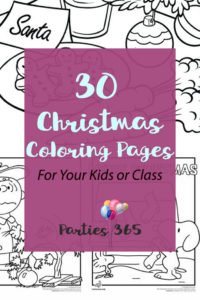 We've rounded up 30 fun Coloring Pages for Christmas that will keep your kids busy over break! | Christmas Crafts | Christmas Coloring Pages for Kids
