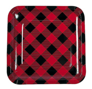 Looking for inspiration for your Christmas Party decor? We have 4 fabulous Christmas Party Plate ideas you'll absolutely love! From buffalo plaid to a cheery Santa, you'll want to check out these Christmas party supplies! #Christmas #holidays #partyplates #Christmasdecor #parties365