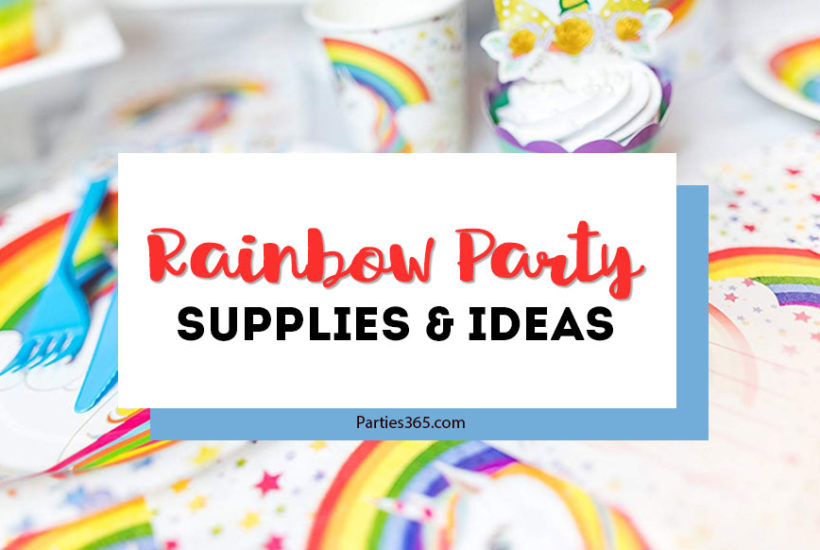 rainbow party supplies and ideas