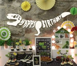 Dinosaur Birthday Banner