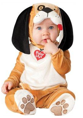 Warning: the following Halloween baby costumes are cuteness overload and might make you smile. From puppies and peacocks, to pumpkins and Peter Pan, you'll find something for your baby girl or baby boy.