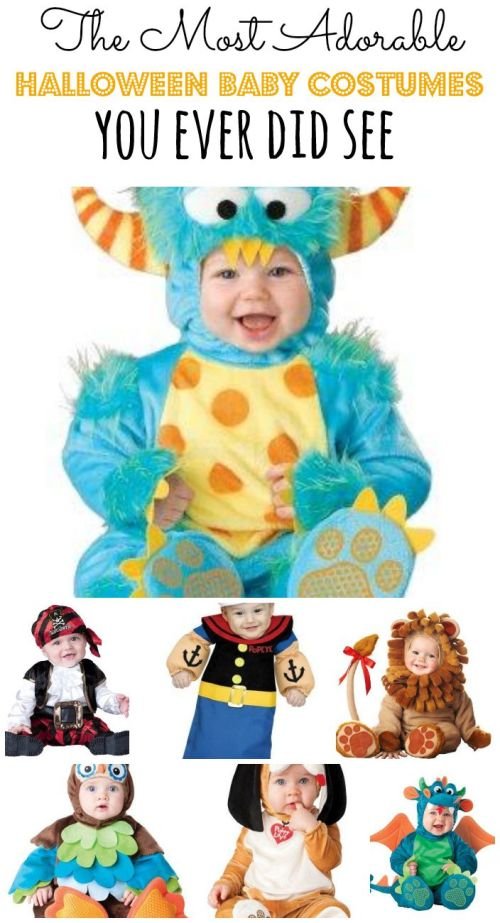 Looking for an adorable Halloween Baby Costume for your little one? We've rounded up some of the cutest ones around! Halloween Baby Costumes | Halloween Baby Costume Ideas | Baby Costumes