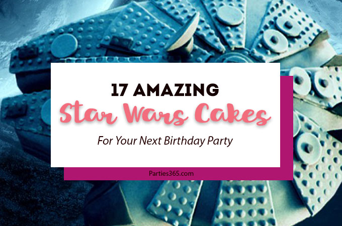 Throwing a Star Wars Birthday Party? We've rounded up some of the best cake options for you! Check out these 17 amazing Star Wars Cakes! | Star Wars Party | Star Wars Cake Ideas