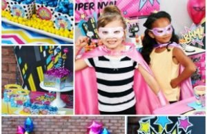 girl superhero party