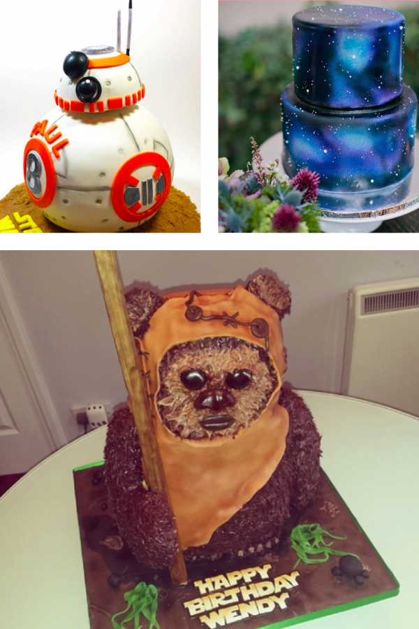 Throwing a Star Wars Birthday Party? We've rounded up some of the best cake options for you! Check out these 17 amazing Star Wars Cakes! #StarWars #cakeideas #birthday
