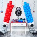 DIY Star Wars Party Lightsaber Decoration with Balloons