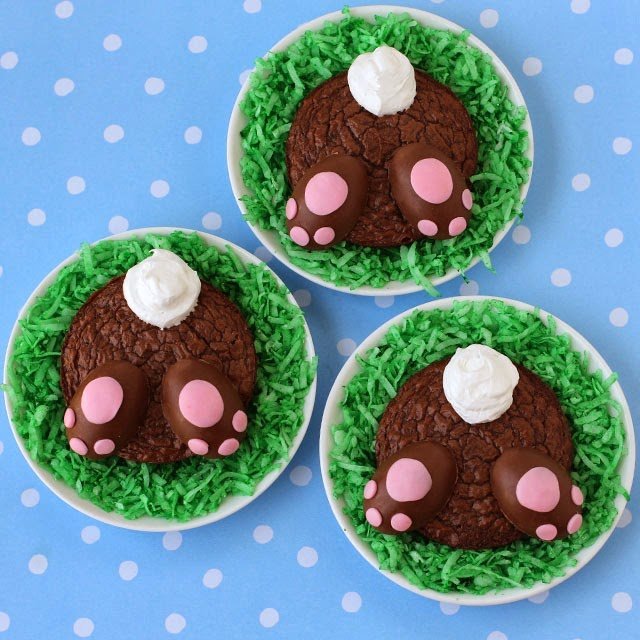 Easter brownie trifle dessert