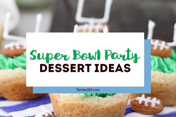 It's time for Super Bowl party food! Yay! We found 25 awesome football themed dessert ideas that are perfect for your Super Bowl party! #superbowl #dessert #football #partyfood