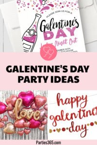 Want to throw a Galentine's Day Party for your friends? Whether it's girl's night or brunch, we have all the ideas you need for decorations, invitations, food and more! #GalentinesDay #Galentines #Valentines #partysupplies