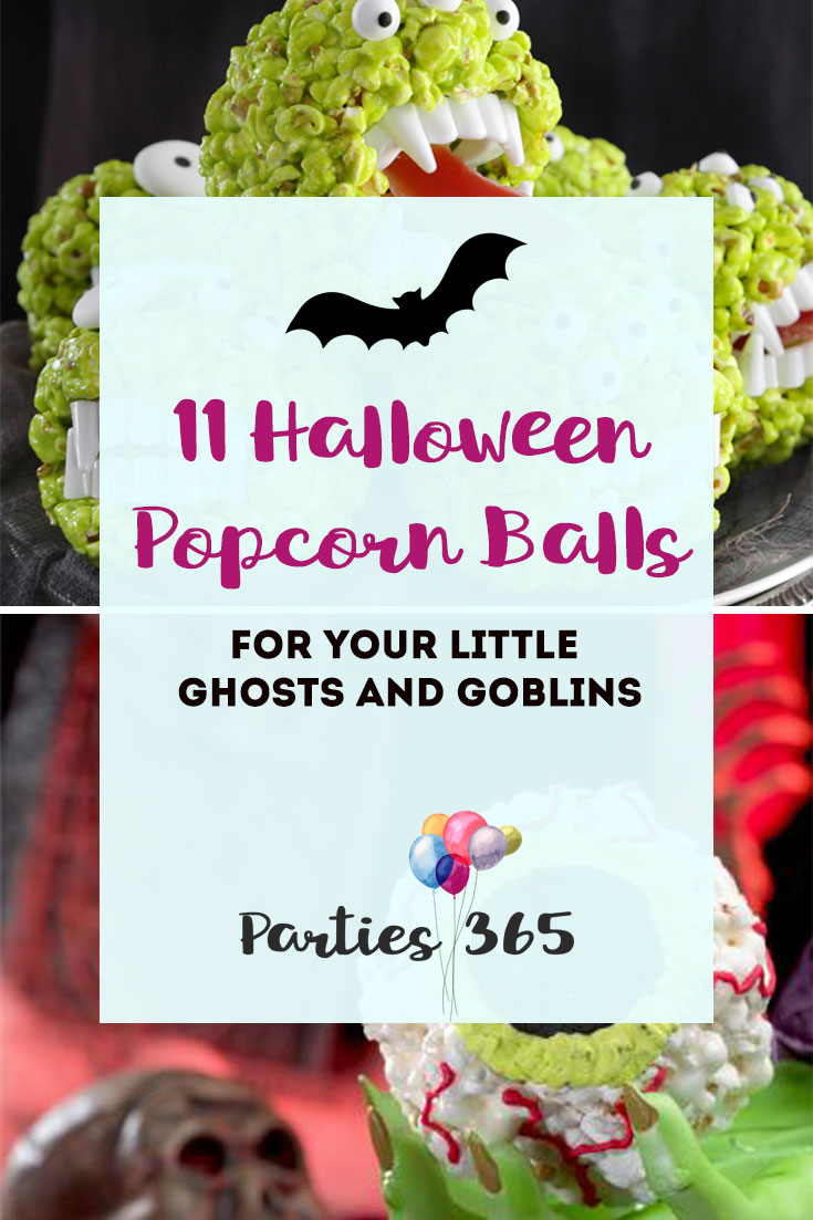 ideas for Halloween popcorn balls