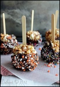 caramel popcorn ball