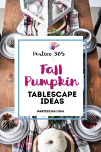 Are you looking for inspiration for a autumn centerpiece or maybe a Thanksgiving table idea? If so, we found 7 amazing fall pumpkin tablescape ideas you'll absolutely love! | Fall Table Centerpieces | Pumpkin Tablescapes | Thanksgiving Tablescapes