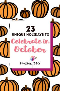 There's more to October than just Halloween! We have 23 unique holidays you can celebrate all month long! Unusual Holidays | Celebrate October | Weird Holidays
