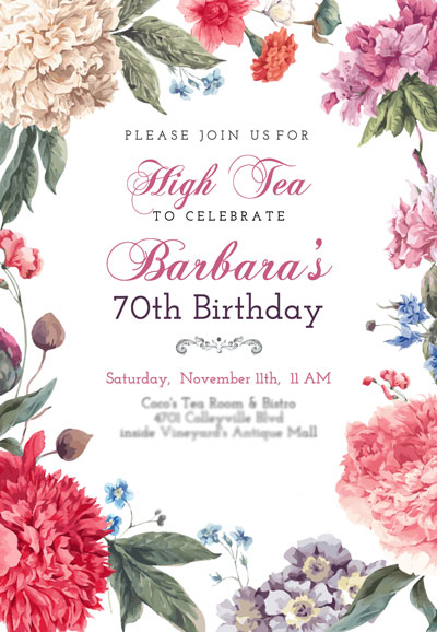 70th birthday party theme ideas for mom