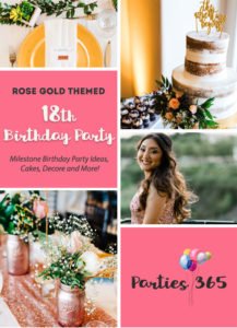 If you're looking for 18th Birthday Party Ideas, we have a stunning rose gold themed combo 18th Birthday and Graduation Party for you! Check out the decor, food and more here! | Graduation Party Decorations | Rose Gold Party Ideas |18th Birthday Party Outfit