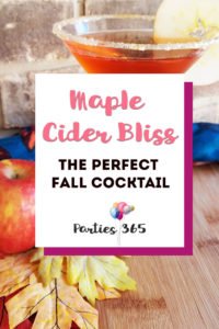 If you've been searching for the perfect fall cocktail, look no further! Our Maple Cider Bliss is an ideal apple cider cocktail with a hint of maple... perfect for brunch, girl's night or a crisp fall afternoon. All the maple cocktail recipe details are here on the blog! | Fall Cocktails Easy | Maple Cocktail Drink Recipes