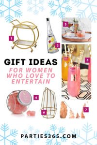 Need gift ideas for a woman who loves to entertain and throw parties? We have the perfect holiday, Christmas, hostess or birthday gift guide for your friends! Check out our 2018 ideas for unique presents she'll love to receive! #Christmasgifts #holidaygifts #hostessgifts #giftguide #giftideas