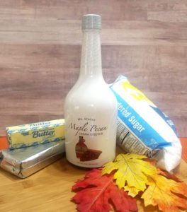 These Spice Cupcakes with Maple Pecan Cream Cheese Icing are divine and your Thanksgiving or fall party guests will agree! This homemade, easy fall cupcake can be topped with a liqueur infused icing or a kid friendly icing - find both in this recipe. #Thanksgiving #Thanksgivingrecipes #fallrecipes #holidaybaking #holidayrecipes #cupcakes