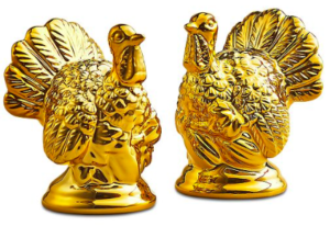 Gold Turkey Salt and Pepper Shakers