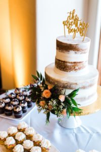 This elegant and stunning 18th Birthday Cake tied in perfectly to the rose gold decorations at this party. See all the sweets and decor in this 18th Birthday Party post! | 18th Birthday Party Ideas | Rose Gold Party Theme