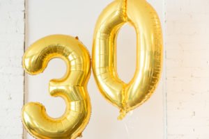 Are you turning 30 or planning a milestone 30th birthday party and need ideas or themes? We have a sweet and classy party for her complete with gold decorations, a photo booth and a dessert table to inspire your event! #30thbirthday #30th #partyideas #birthday