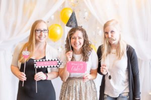 Are you turning 30 or planning a milestone 30th birthday party and need ideas or themes? We have a sweet and classy party for her complete with gold decorations, a photo booth and a dessert table to inspire your event! #30thbirthday #30th #partyideas #birthday