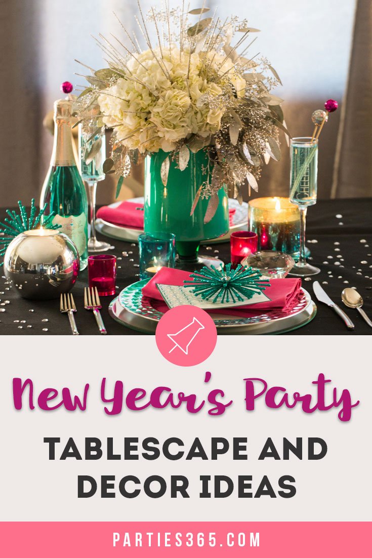 New Year's Party Tablescape and Decor Ideas