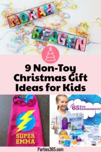 Want the best, fun non toy gift ideas for Christmas, stocking stuffers and birthdays? We have a kids gift guide with non-toy gift ideas they'll actually love! #giftguide #giftideas #holidaygifts #Christmasgifts