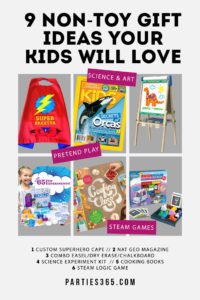 Want the best, fun non toy gift ideas for Christmas, stocking stuffers and birthdays? We have a kids gift guide with non-toy gift ideas they'll actually love! #giftguide #giftideas #holidaygifts #Christmasgifts