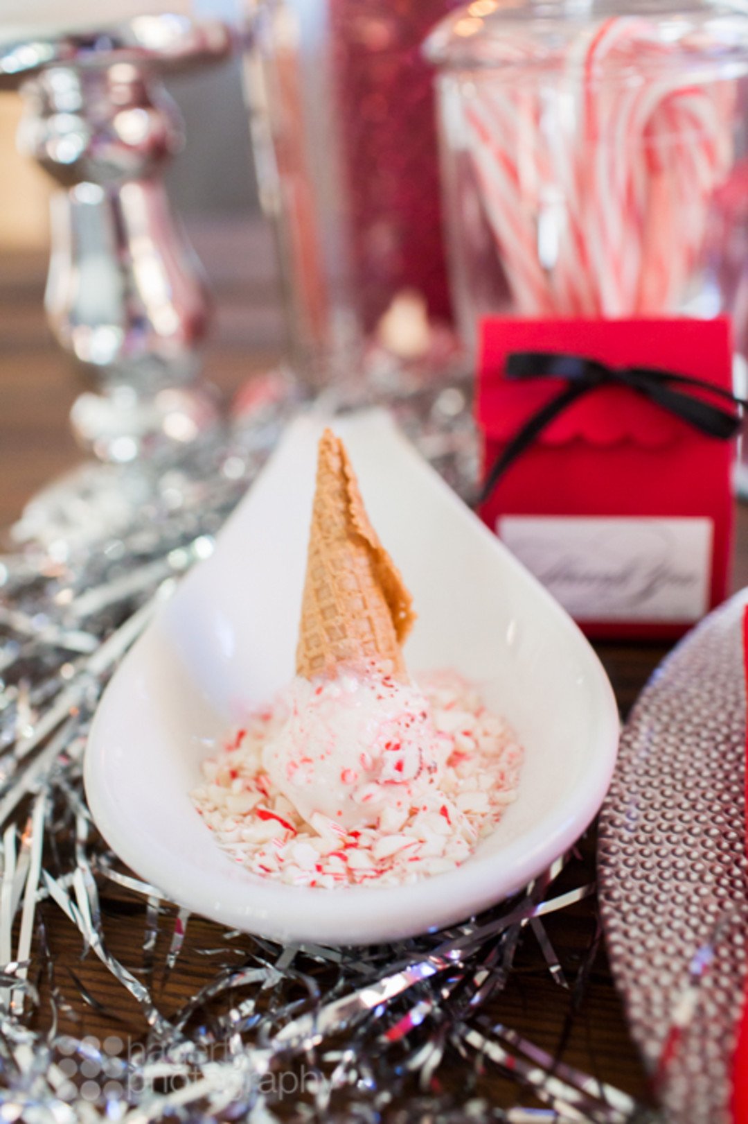 peppermint ice cream cone