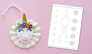 unicorn ornament template