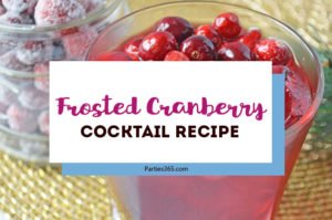 We have an easy Christmas drink recipe for you! This Frosted Cranberry Cocktail with vodka is the perfect winter and holiday signature drink! Click for the full recipe. #cocktailrecipe #cranberries #holidaydrink