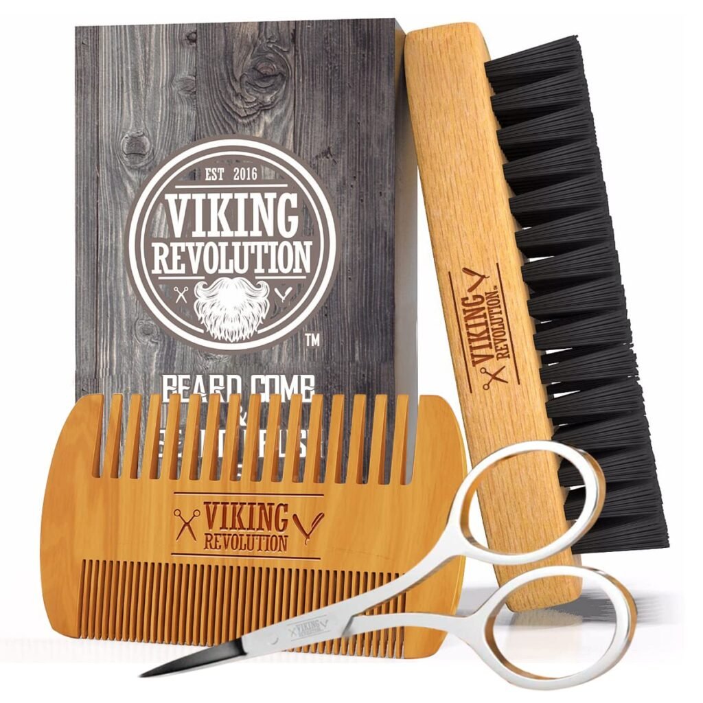 beard brush set for stocking stuffer
