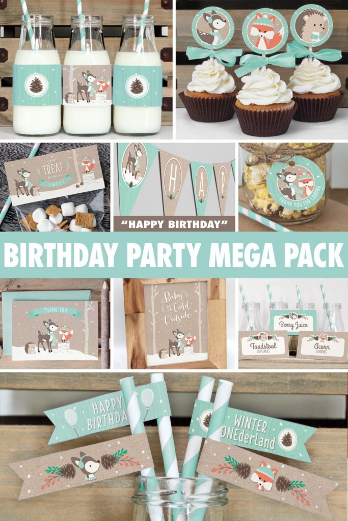 Winter is a great time to throw a birthday party or baby shower and we have the perfect theme and decorations for you! Here are 9 ideas for winter parties for kids and for adults! #winterparty #partytheme #winter