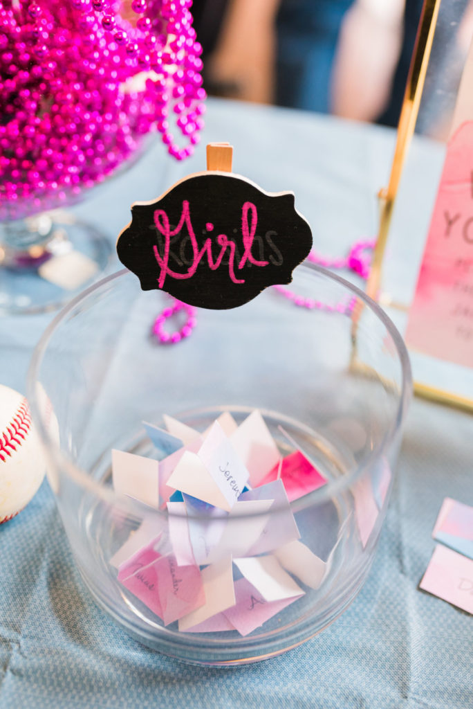 Want a fun and creative gender reveal theme for your party? How about a Diamonds (baseball) or Diamonds (jewel) party? This Home Run gender reveal with exploding baseball is a unique way to share your big news! #genderreveal #babyshower #partysupplies #baseball