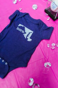 Want a fun and creative gender reveal theme for your party? How about a Diamonds (baseball) or Diamonds (jewel) party? This Home Run gender reveal with exploding baseball is a unique way to share your big news! #genderreveal #babyshower #partysupplies #baseball