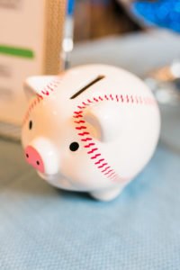 Want a fun and creative gender reveal theme for your party? How about a Diamonds (baseball) or Diamonds (jewel) party? This Home Run gender reveal with exploding baseball is a unique way to share your big news! #genderreveal #babyshower #partysupplies #baseball