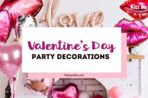 Need decoration ideas for your Valentine's Day party at home or at school? Whether you're throwing a kids or adults party, we have the perfect love inspired decor, balloons, tableware and more for you! #valentines #valentinesday #partysupplies #love